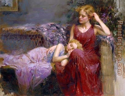 MOTHER'S LOVE painting - Pino MOTHER'S LOVE art painting